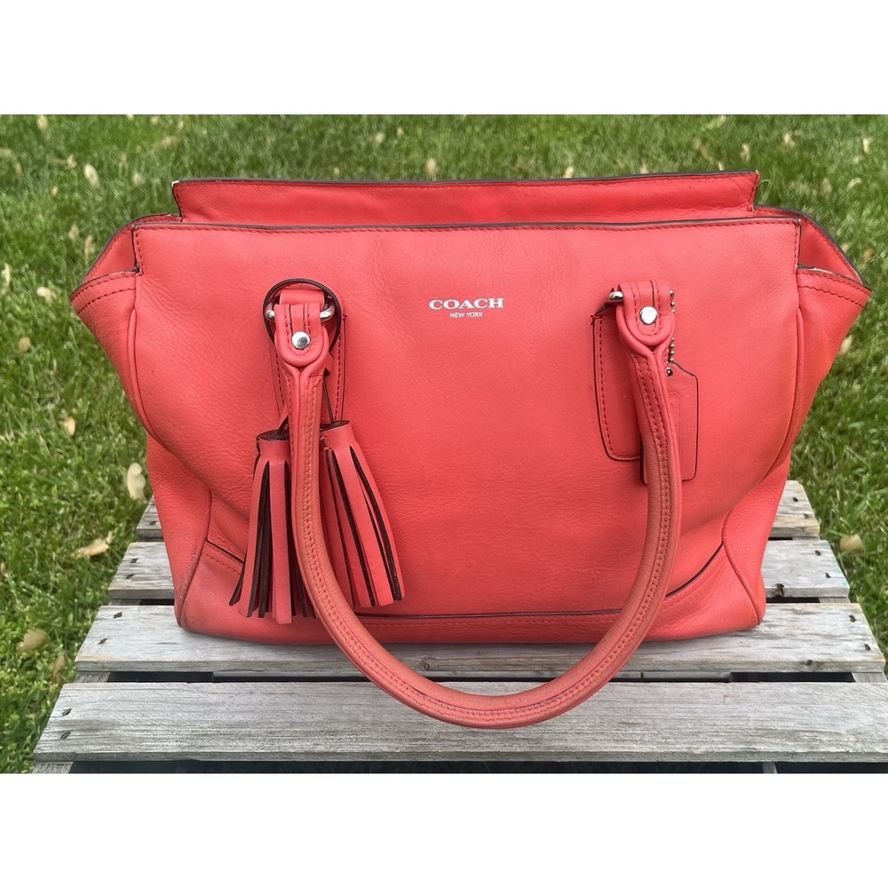 Coach Legacy 24201 Medium‎ Candace Carryall Carnelian Leather